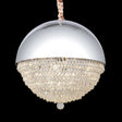 Eclipse Led Light Chandelier W/Silver Dome - Lt-Ch984S-12Clr - Aico Furniture