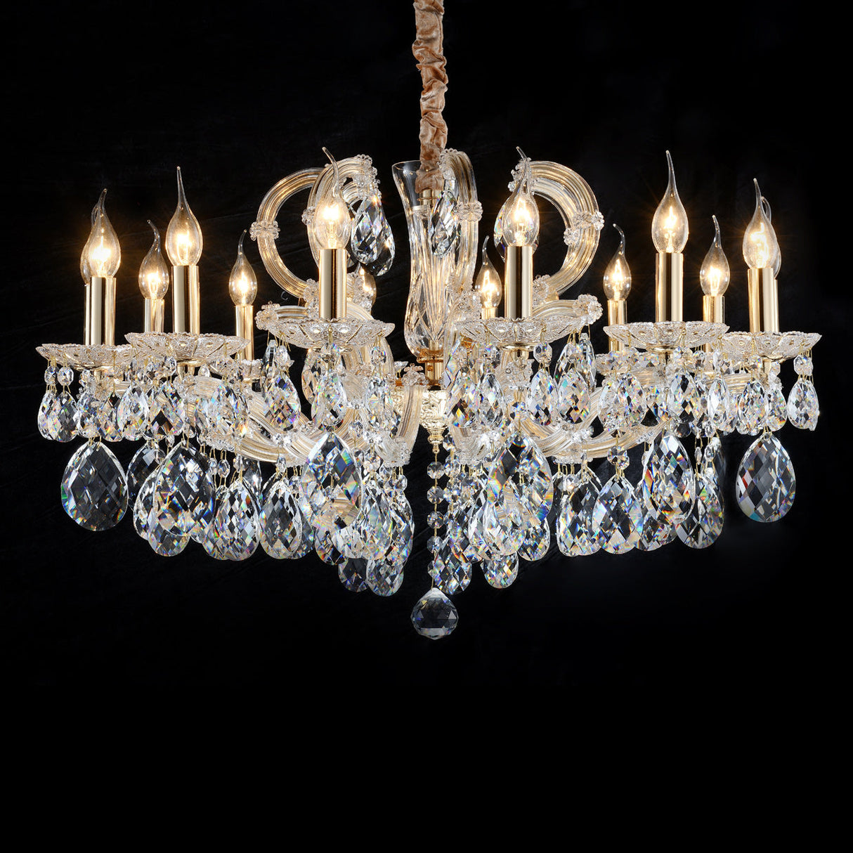 Aico Furniture - Portola Ii 14 Light Chandelier - Lt-Ch994-14Clr