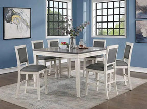Lakeshore 7-Piece Rectangular Counter Height Dining Set by Furniture of America