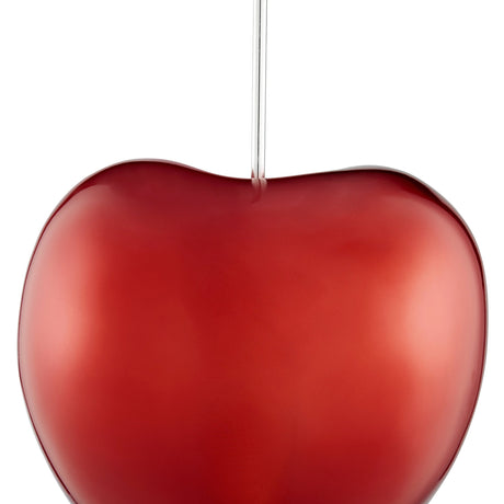 Large Metallic Red Cherry Sculpture 25" Tall | Finesse