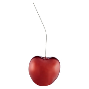 Large Metallic Red Cherry Sculpture 25" Tall | Finesse