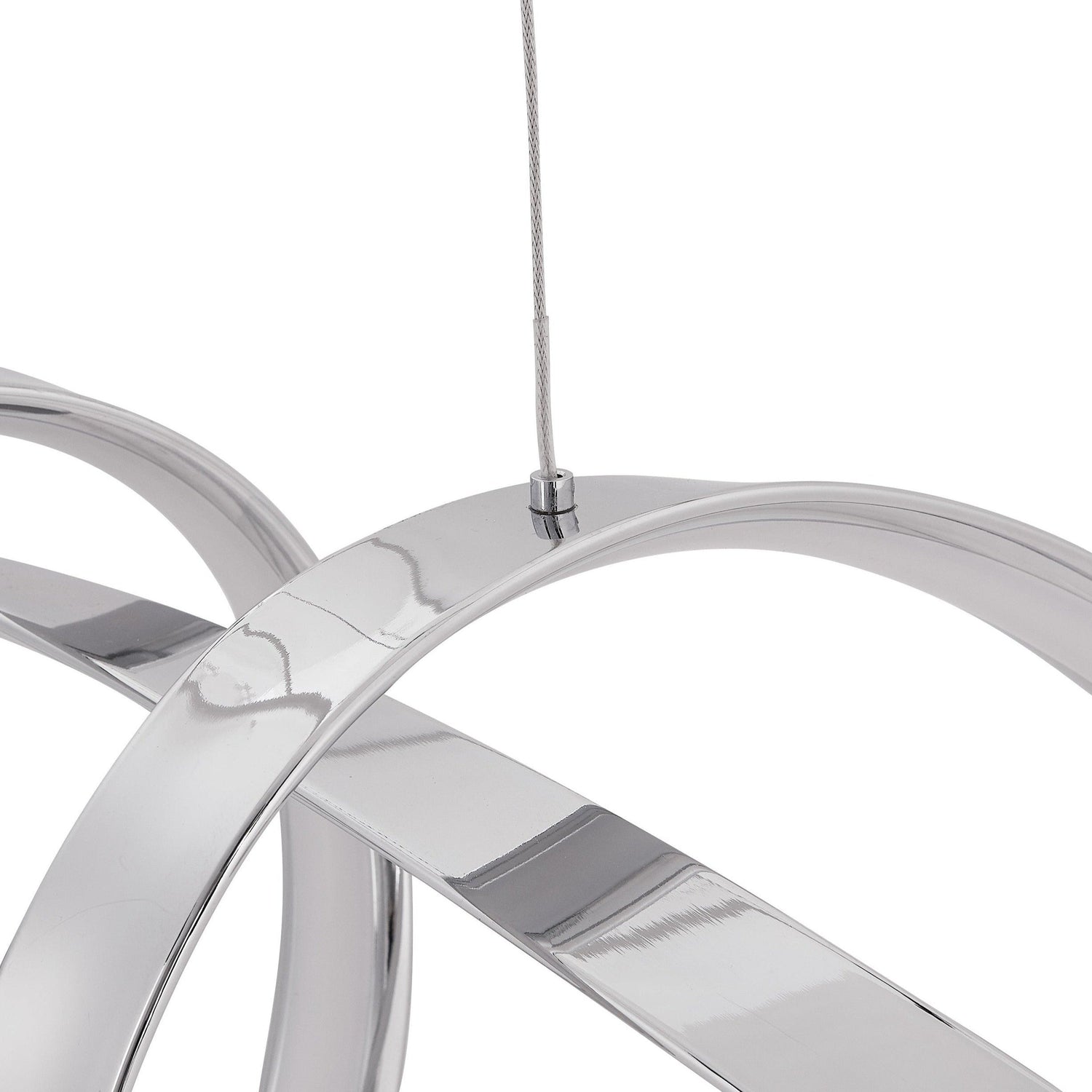 Lisbon LED Chandelier // Chrome - Home Elegance USA