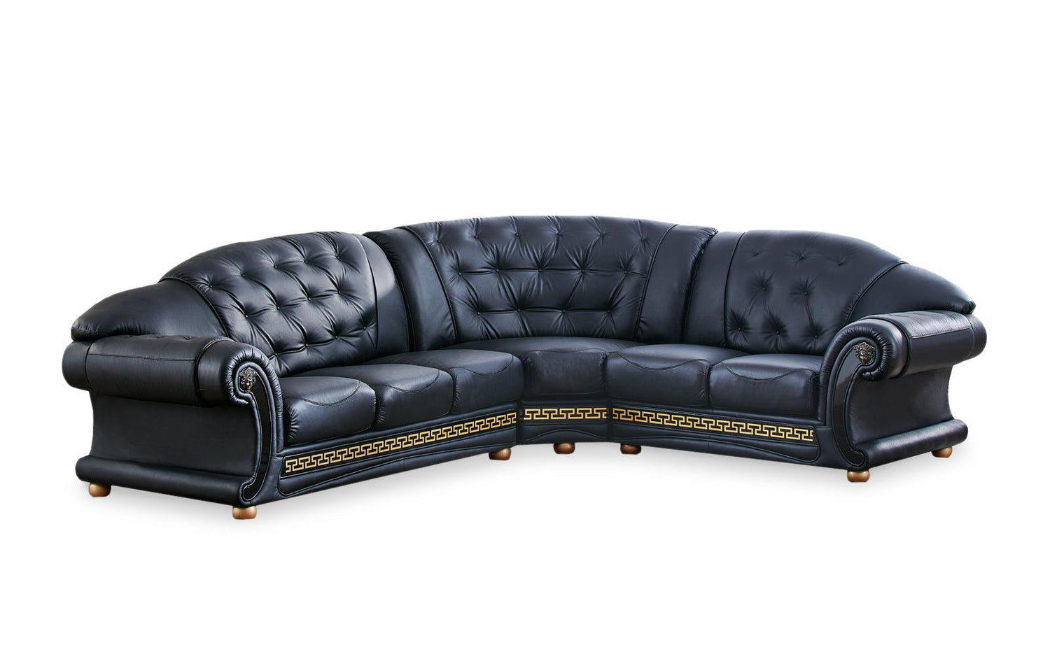 Apolo Sectional Right Facing Black - Apolosectrightblac | ESF | Home Elegance USA
