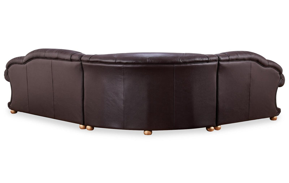Apolo Sectional Right Facing Brown - Apolosectrightbrow | ESF | Home Elegance USA