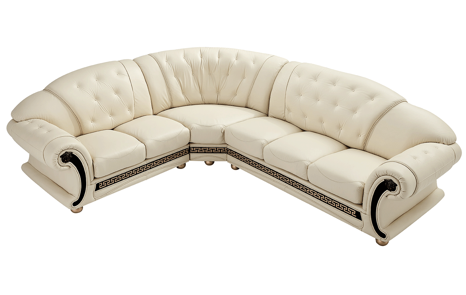 Apolo Sectional Left Facing Ivory - Apolosectleftivory | ESF | Home Elegance USA