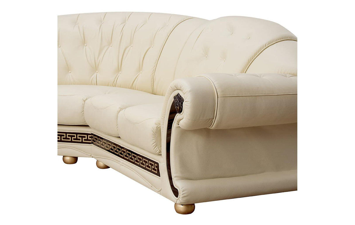 Apolo Sectional Left Facing Ivory - Apolosectleftivory | ESF | Home Elegance USA