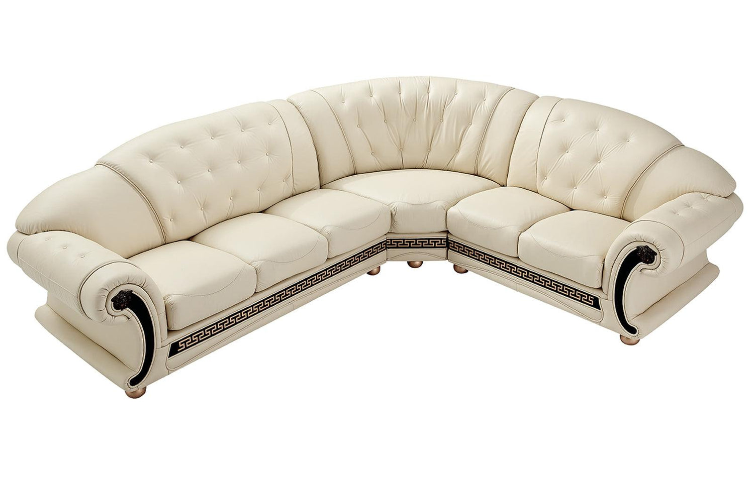 Apolo Sectional Right Facing Ivory - Apolosectrightivory | ESF | Home Elegance USA