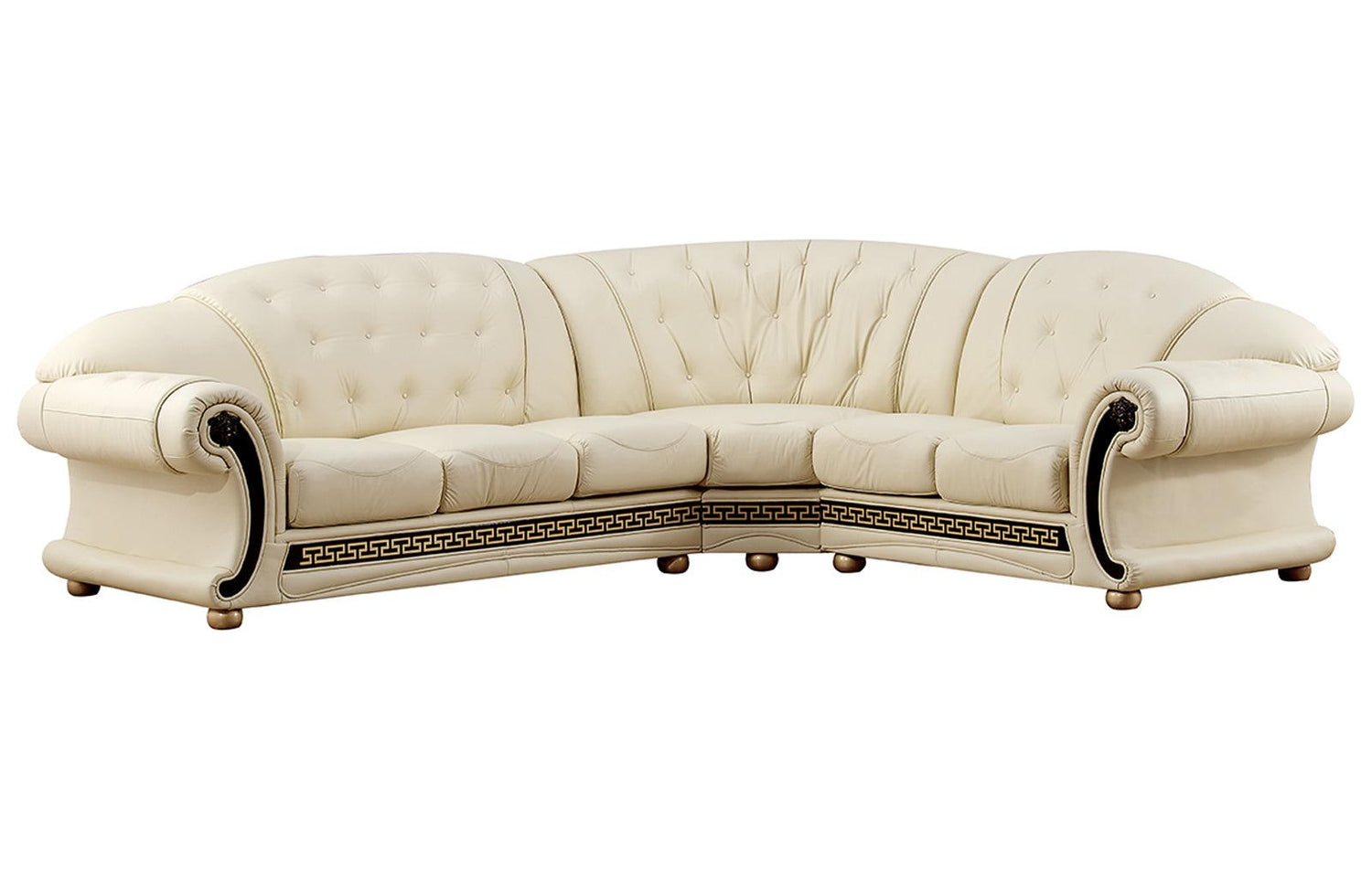 Apolo Sectional Right Facing Ivory - Apolosectrightivory | ESF | Home Elegance USA