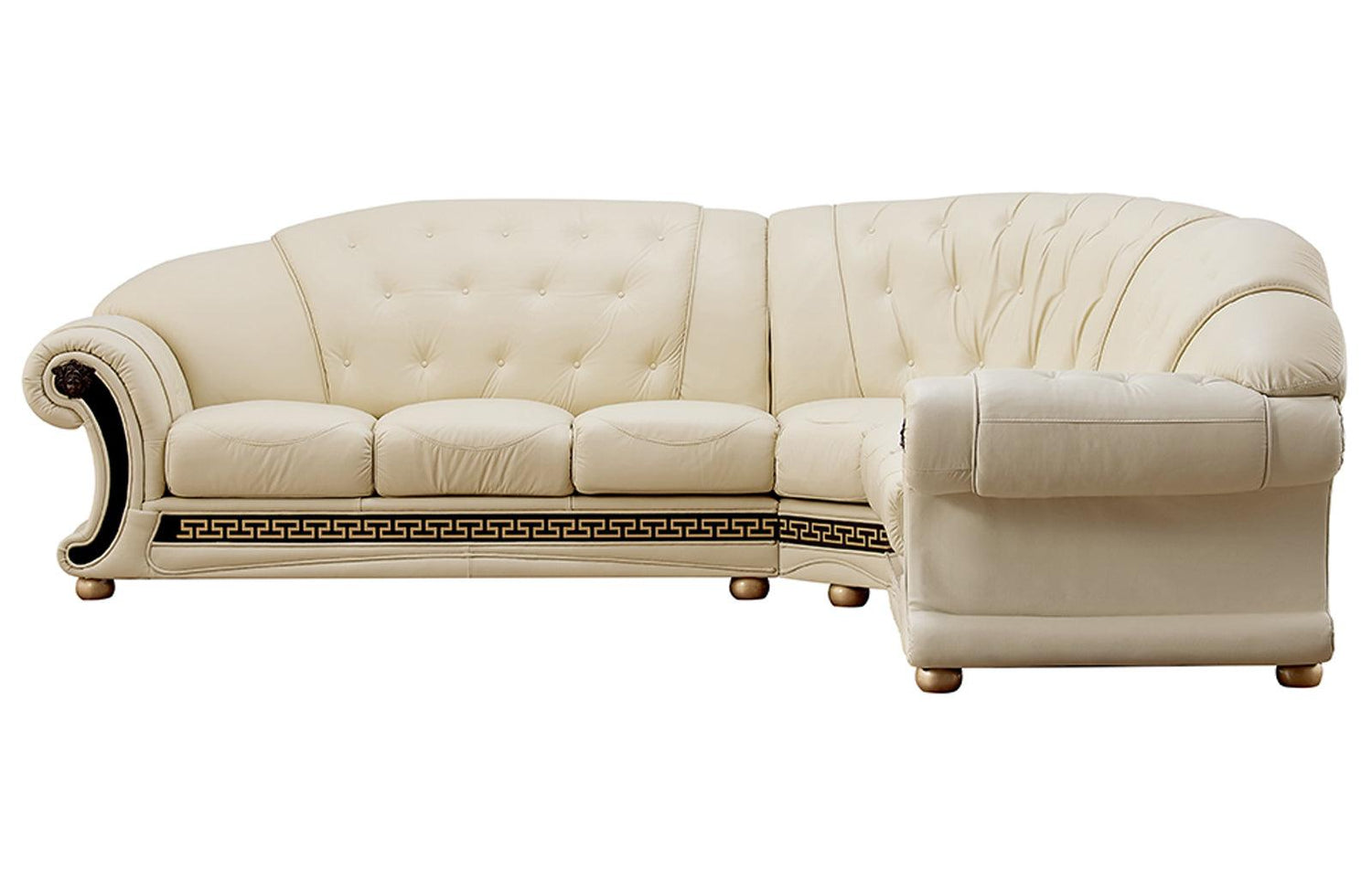 Apolo Sectional Right Facing Ivory - Apolosectrightivory | ESF | Home Elegance USA