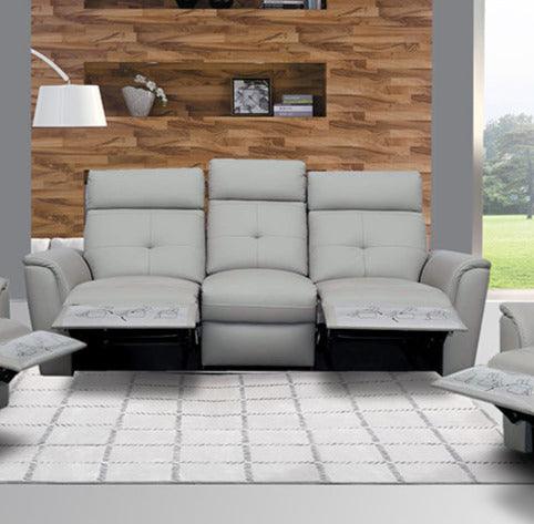 8501 3 Sofa W - 2 Recliners In Light Grey - 85013 | ESF | Home Elegance USA