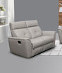8501 2 Loveseat W-2 Recliners In Light Grey - 85012 | ESF