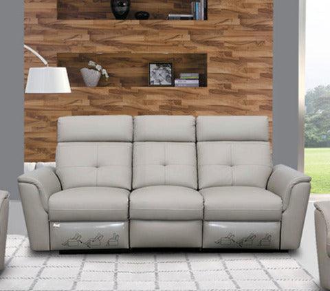 8501 3 Sofa W - 2 Recliners In Light Grey - 85013 | ESF | Home Elegance USA