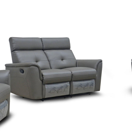 8501 2 Loveseat W/2 Recliners In Dark Grey - 85012Darkgrey | ESF | Home Elegance USA