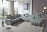 2144 Sectional Right W/Recliner In Light Grey - 2144Sectionalgrey | ESF | Home Elegance USA