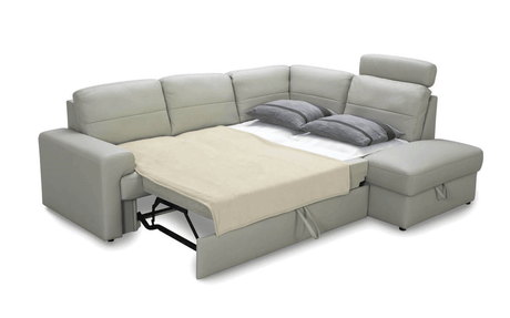 Ella Right Sectional W/Bed In Taupe - Ellasectional | ESF