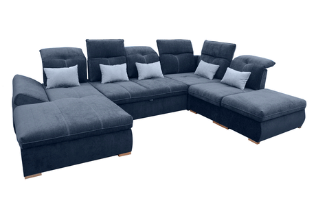 Opera Right Sectional In Dark Blue - Operasectionalright | ESF