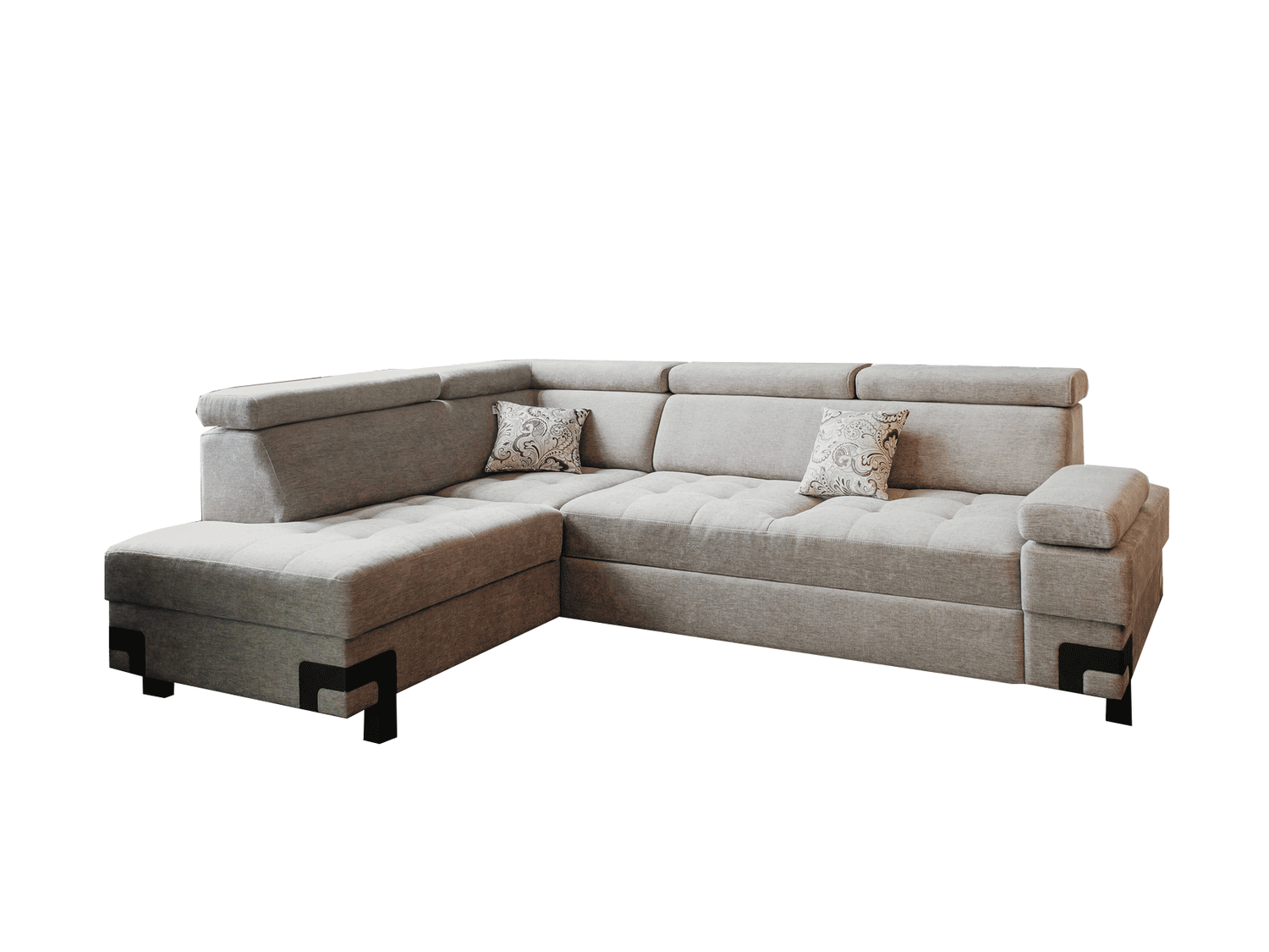 Esf Furniture - Garda Sectional Left W/ Bed And Storage - Gardasectionalleft
