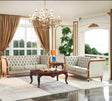 401 2 Piece Leather Sofa Set In Grey - 401Sl | ESF