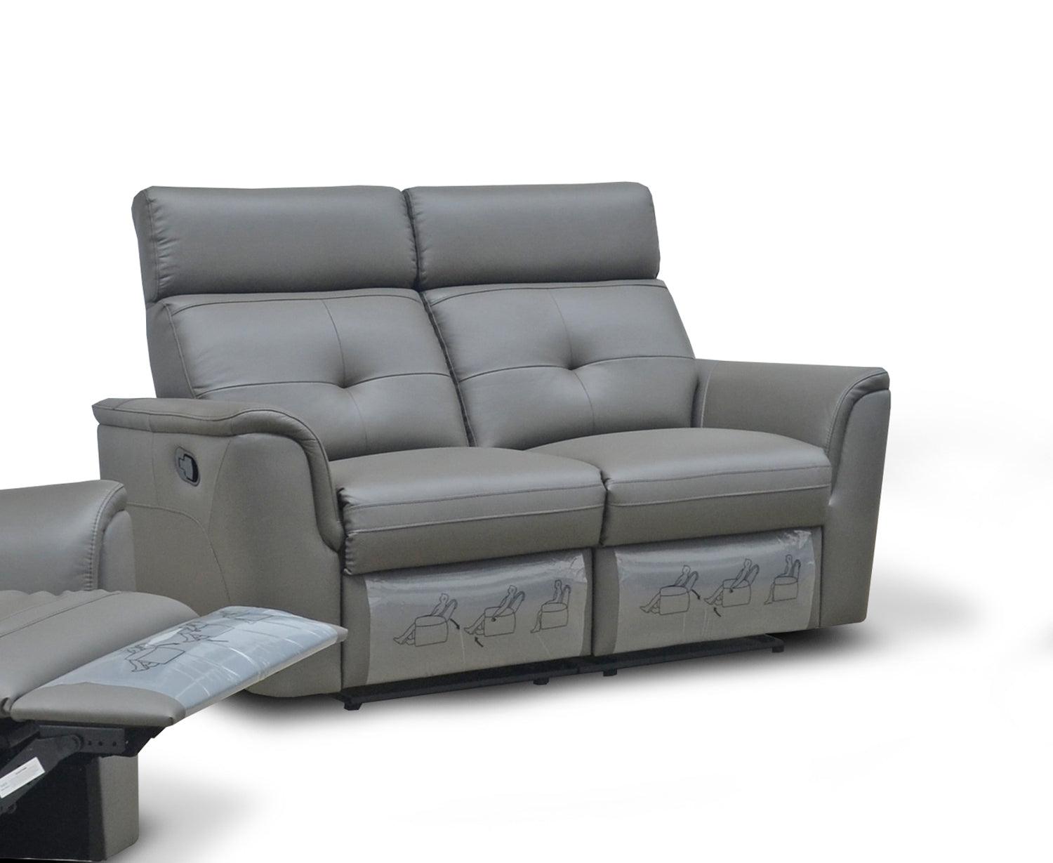 8501 2 Loveseat W/2 Recliners In Dark Grey - 85012Darkgrey | ESF | Home Elegance USA