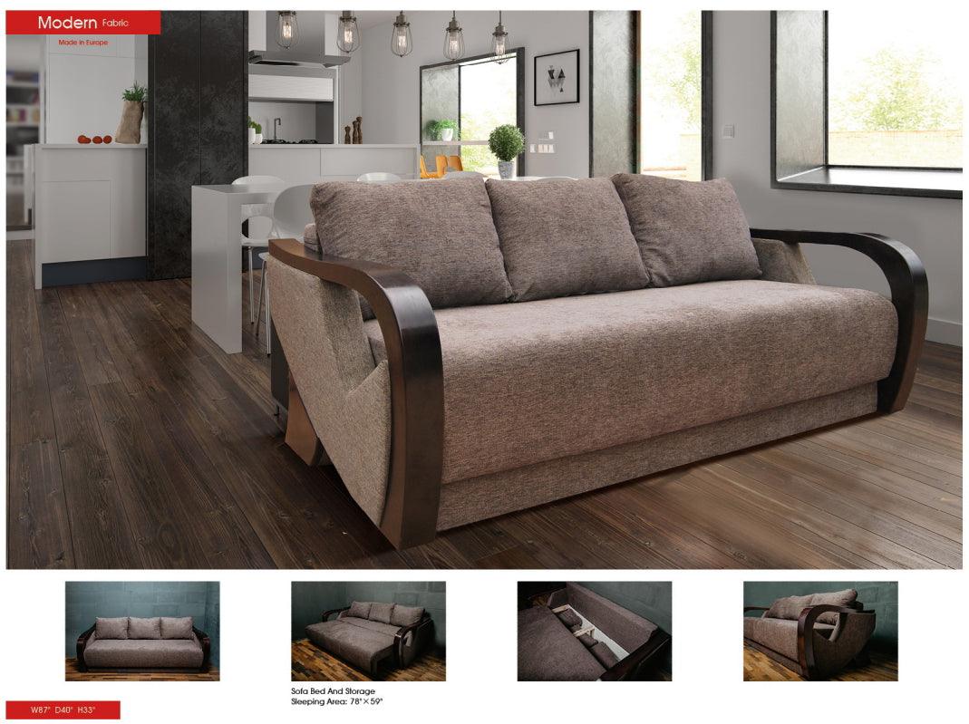 Esf Furniture - Modern Sofa Bed And Storage - Modernsofabed