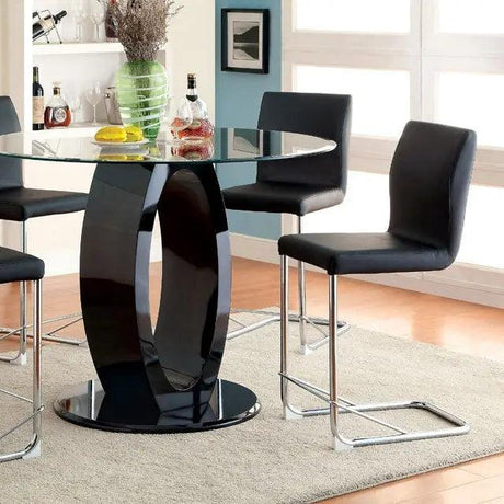 Lodia 5-Piece Round Counter Height Dining Set by Furniture of America Furniture of America