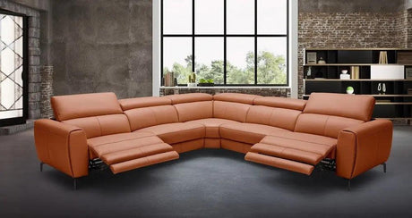 Lorenzo Motion Sectional In Rust Color | J&M