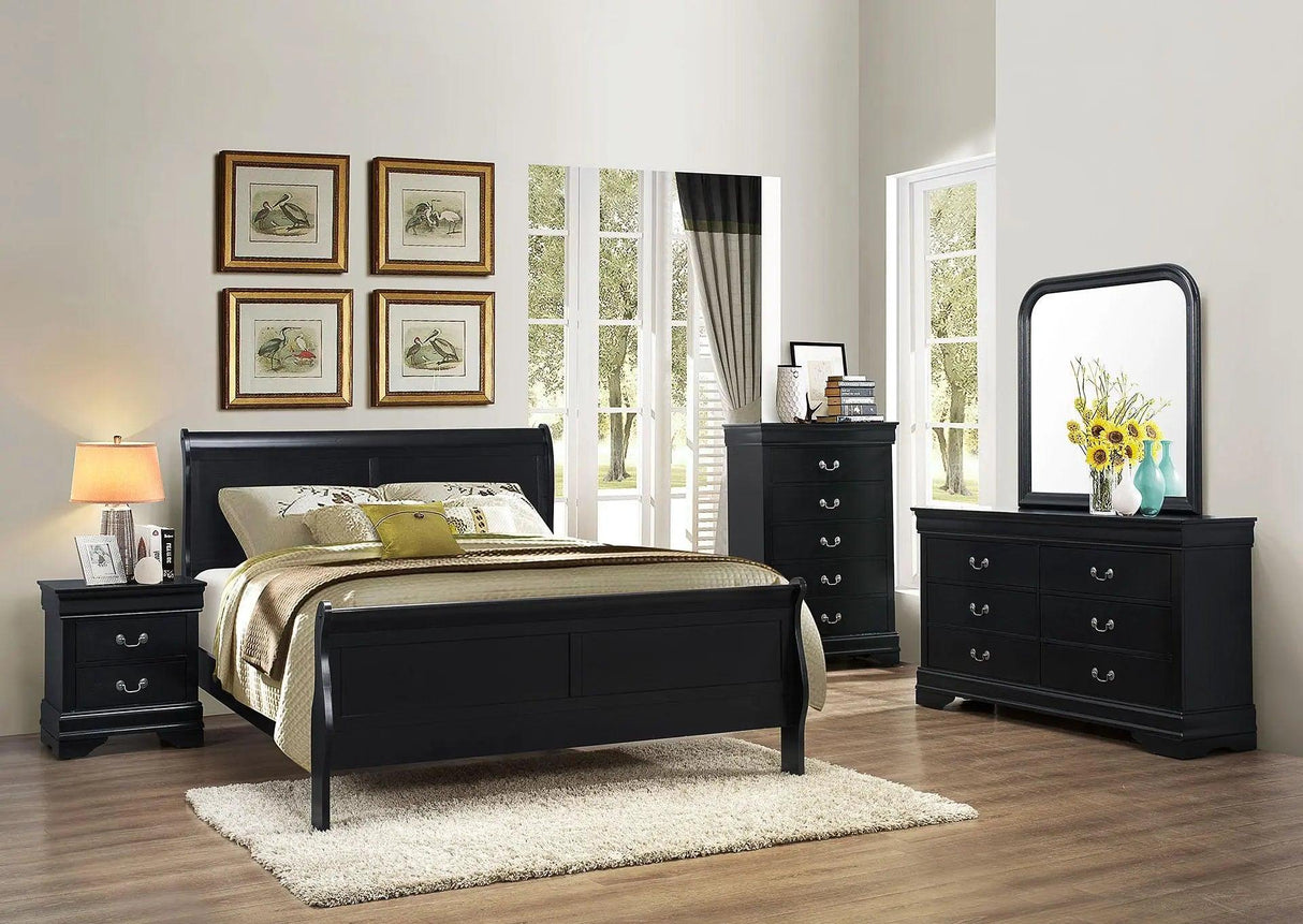 Louis Philip Transitional Bedroom set by Galaxy Furniture Galaxy Furniture