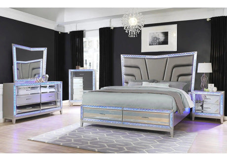 Luxury Glam Bedroom set by Galaxy Furniture Galaxy Furniture