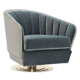 Caracole Edge Upholstery Concentric Swivel Chair - Home Elegance USA