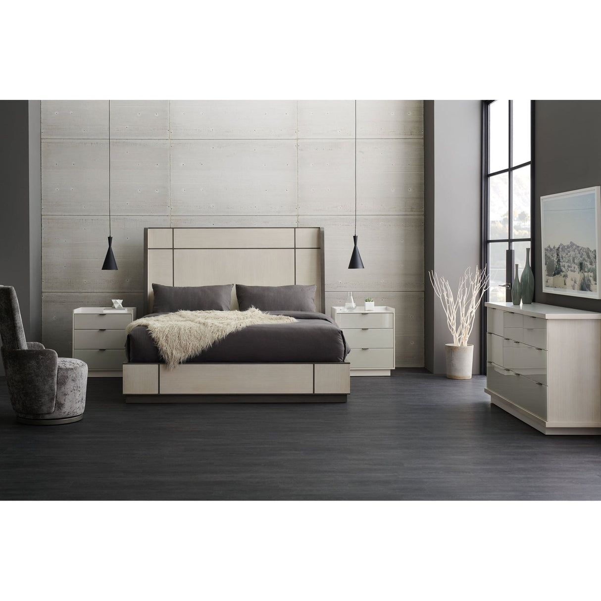 Caracole Expressions Repetition Wood Bed - King - Home Elegance USA