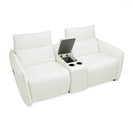 Michael Amini Mia Bella Verona Sectional Loveseat W/Storage Console 3Pc - Home Elegance USA