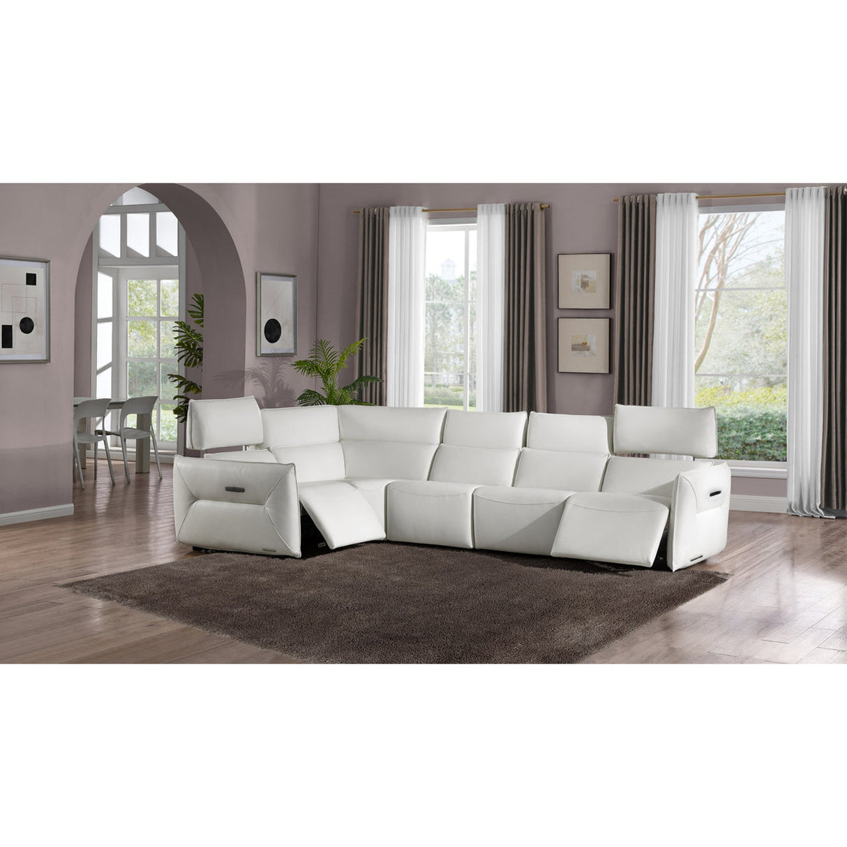 Michael Amini Mia Bella Verona 5 Pc Sectional Set - Home Elegance USA