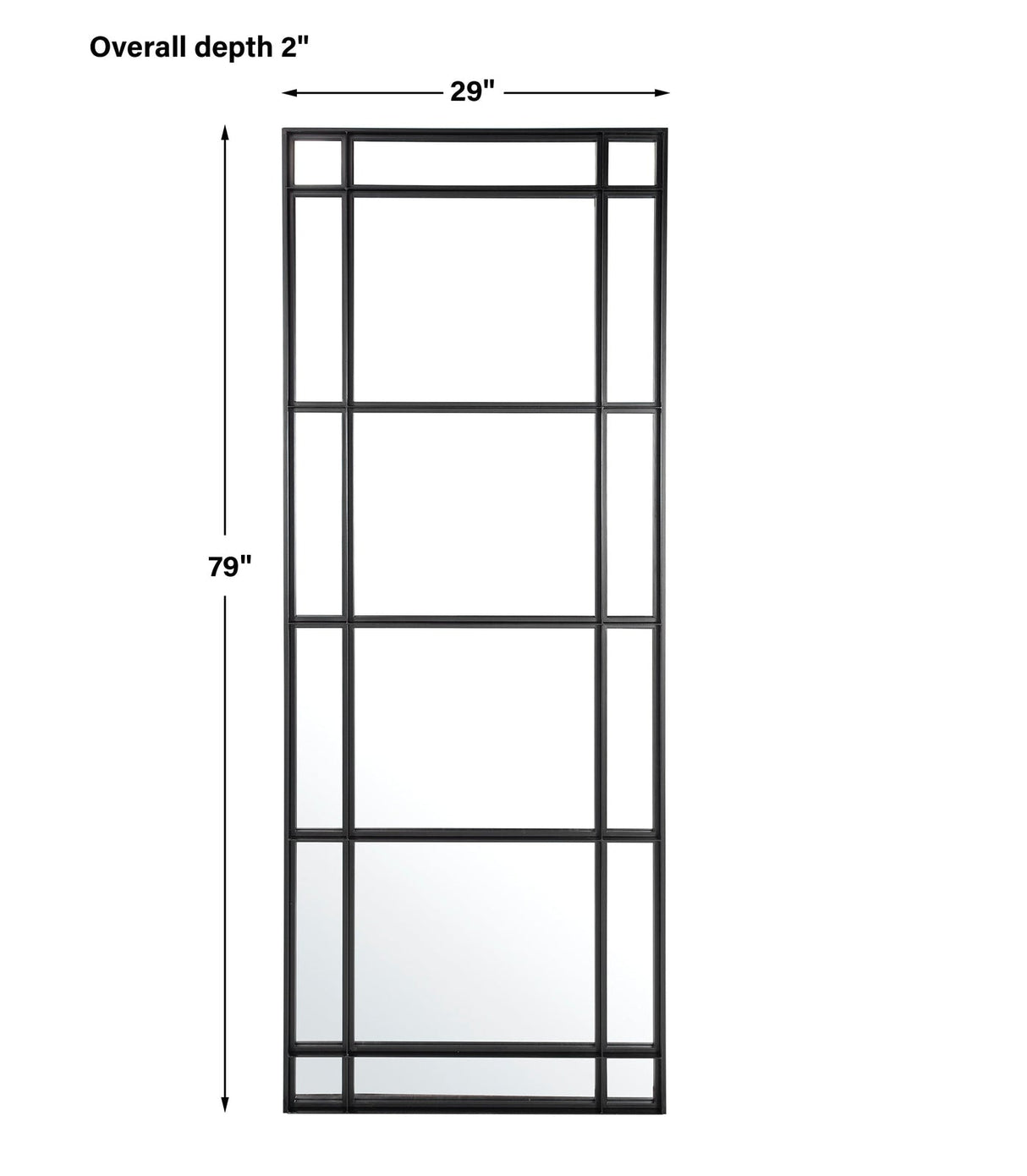 Atticus Large Rectangular Mirror | Uttermost | Home Elegance USA