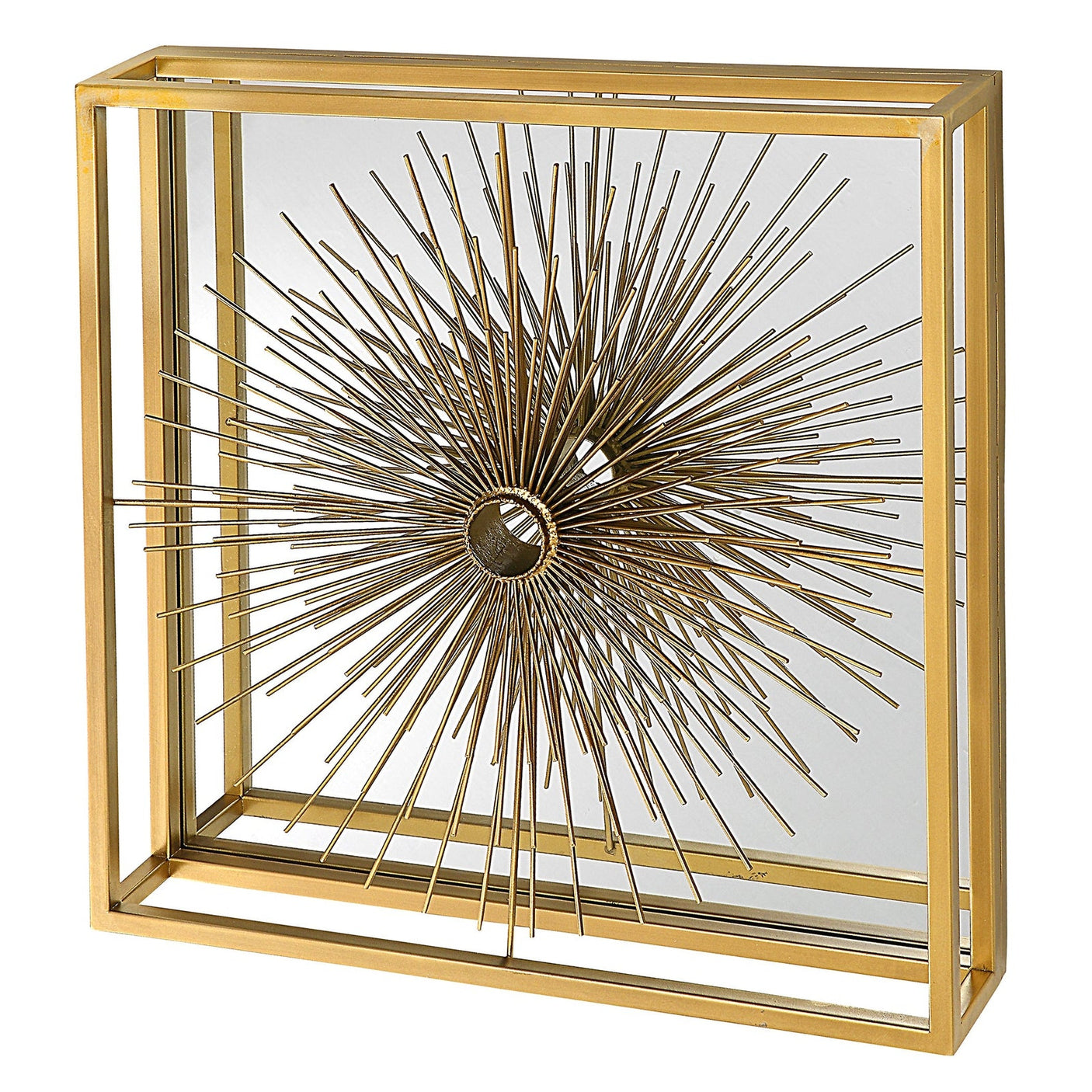 Uttermost Starlight Mirrored Brass Wall Decor - Home Elegance USA