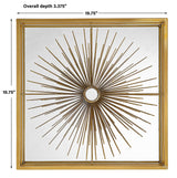 Uttermost Starlight Mirrored Brass Wall Decor - Home Elegance USA