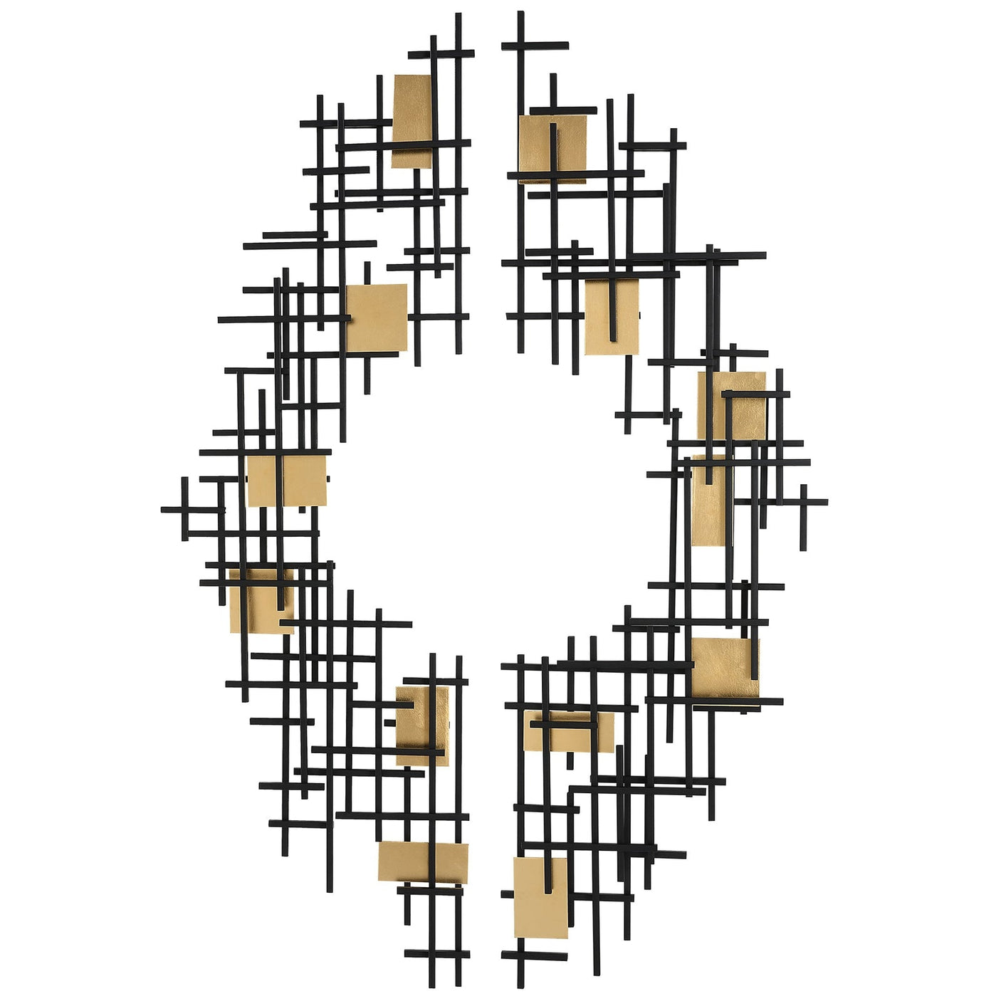 Uttermost Reflection Metal Grid Wall Decor - Set Of 2 - Home Elegance USA
