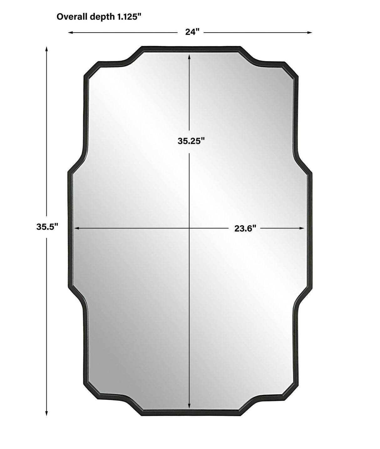 Casmus Iron Wall Mirror | Uttermost | Home Elegance USA