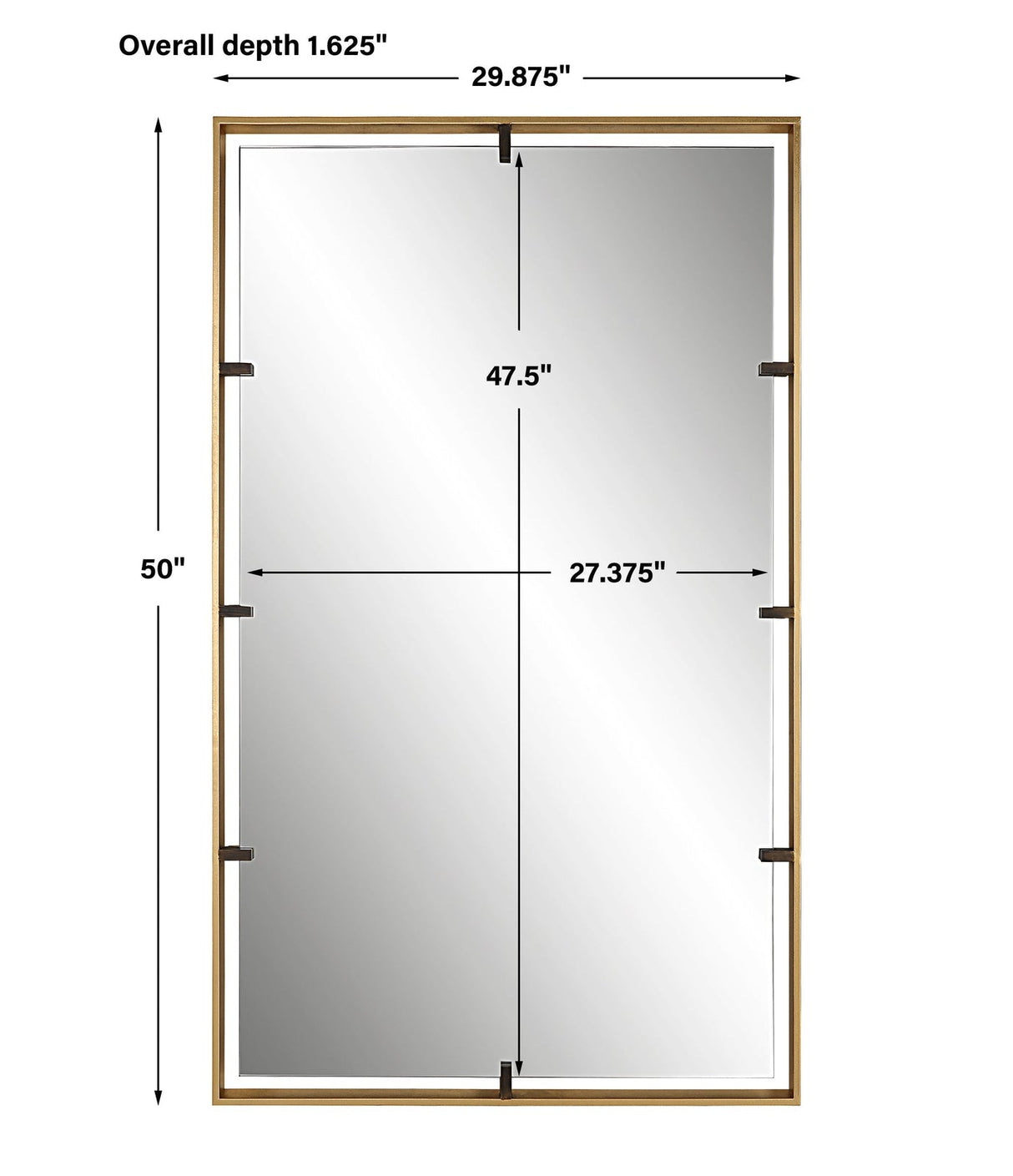 Uttermost Egon Gold Wall Mirror - Home Elegance USA