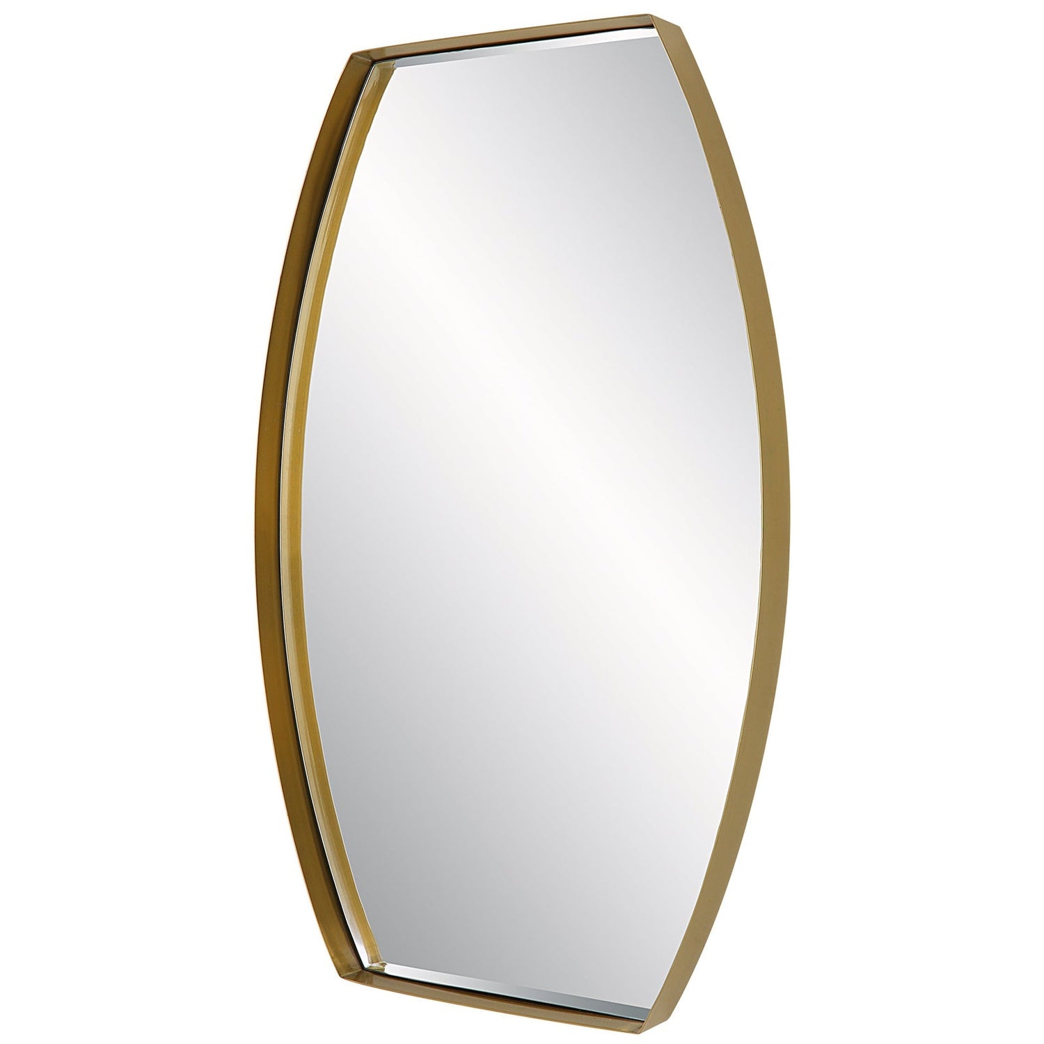 Uttermost Portal Modern Brass Mirror - Home Elegance USA