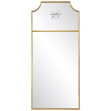 Caddington Tall Brass Mirror | Uttermost | Home Elegance USA