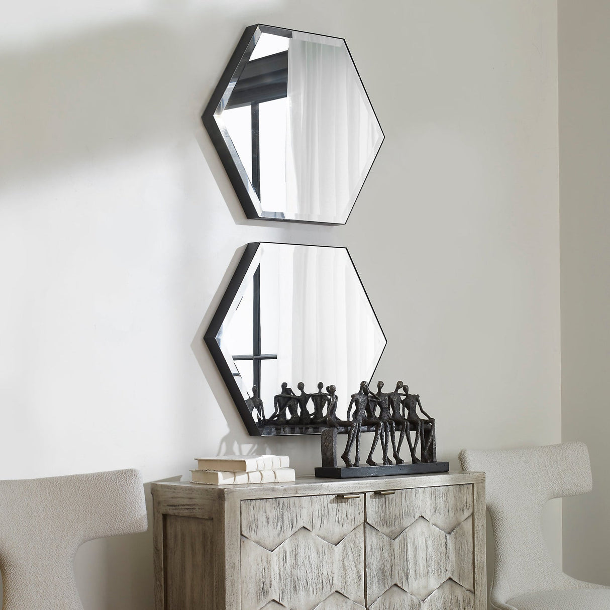 Amaya Octagonal Mirrors - Set Of 2 | Uttermost | Home Elegance USA