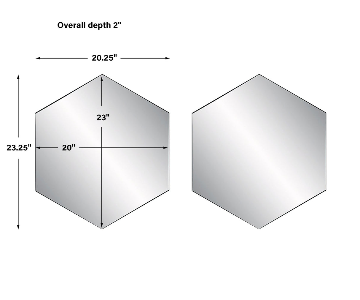 Amaya Octagonal Mirrors - Set Of 2 | Uttermost | Home Elegance USA