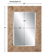 Demetria Wooden Mirror, Small | Uttermost | Home Elegance USA