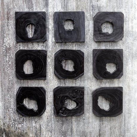 Bahati Wood Wall Art - Set Of 9 | Uttermost | Home Elegance USA