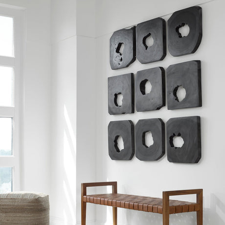 Bahati Wood Wall Art - Set Of 9 | Uttermost | Home Elegance USA