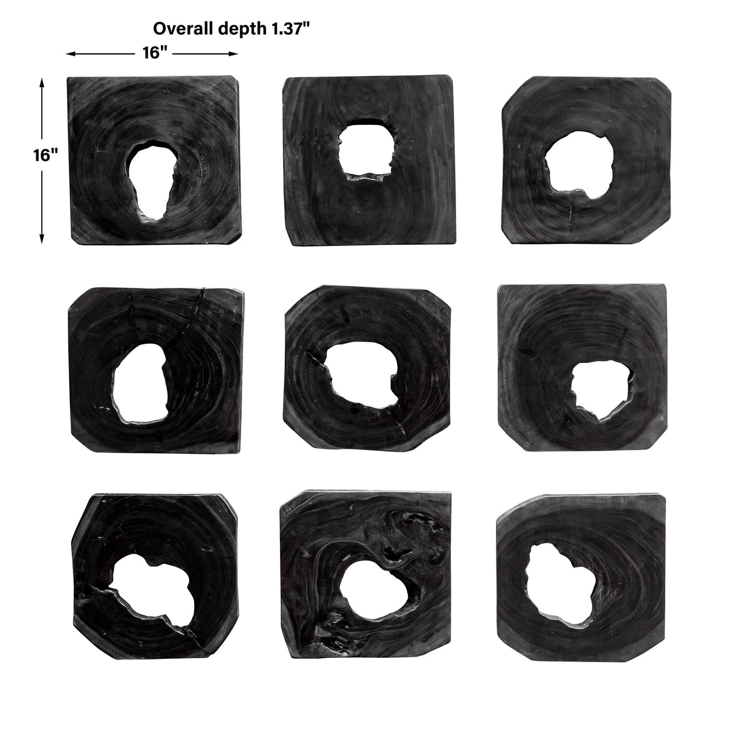 Bahati Wood Wall Art - Set Of 9 | Uttermost | Home Elegance USA