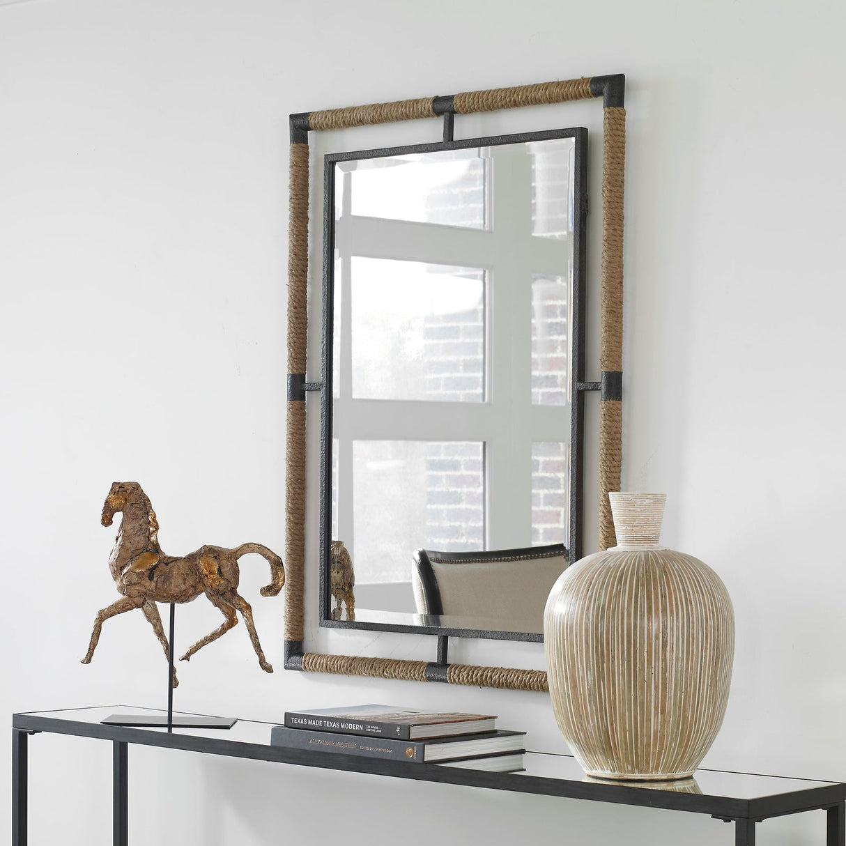 Uttermost Melville Iron & Rope Mirror - Home Elegance USA