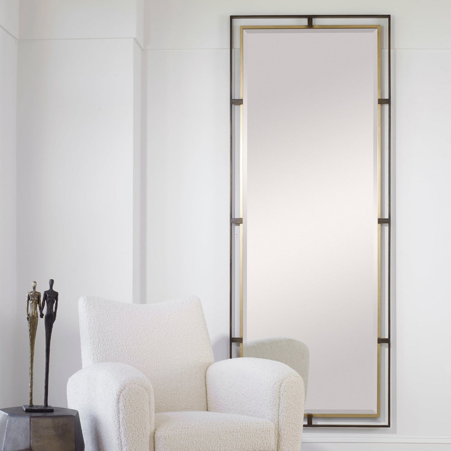 Carrizo Tall Bronze & Gold Mirror | Uttermost | Home Elegance USA