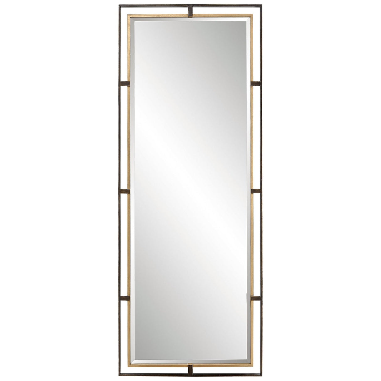Carrizo Tall Bronze & Gold Mirror | Uttermost | Home Elegance USA