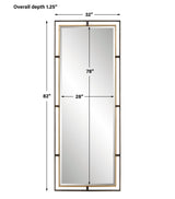 Carrizo Tall Bronze & Gold Mirror | Uttermost | Home Elegance USA